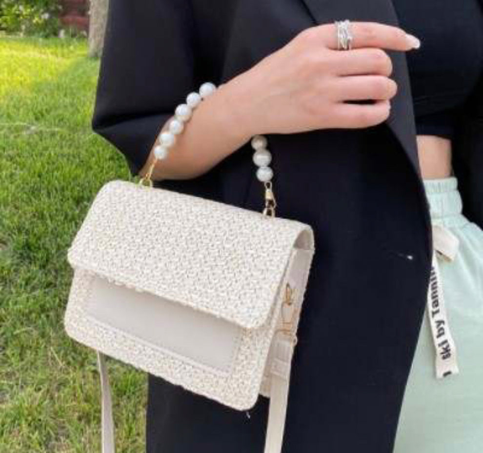 Personalised Pearl Wedding Handbag