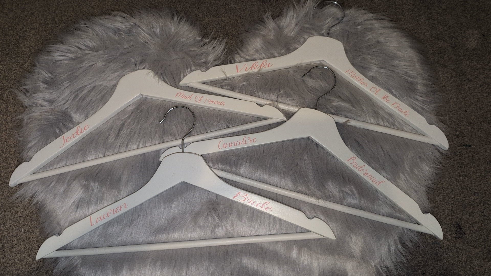 Personalised Wooden Wedding Hanger