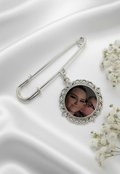 Personalised Wedding Photo Pin
