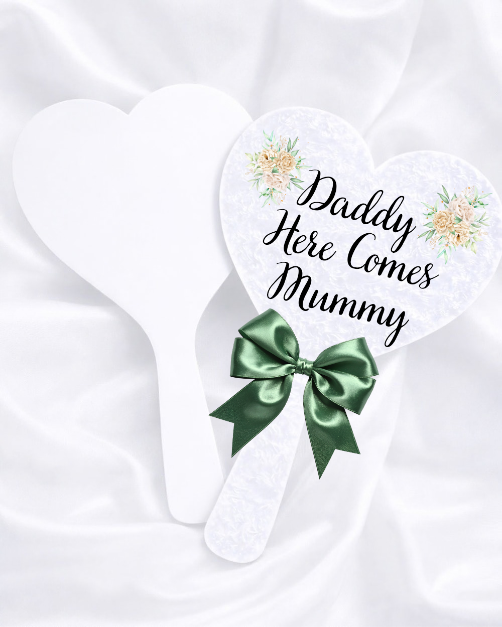 Personalised Acrylic Wedding Heart Paddle